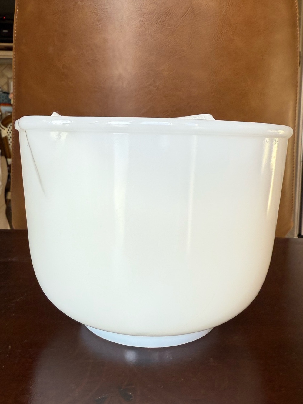 Glasbake for Sunbeam White Milk Glass Mixing Bowl (Vintage)